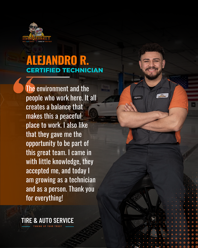 Alejandro R., Certified Technician of Sunset Tire and Auto Repair | Sunset Tire and Auto Repair