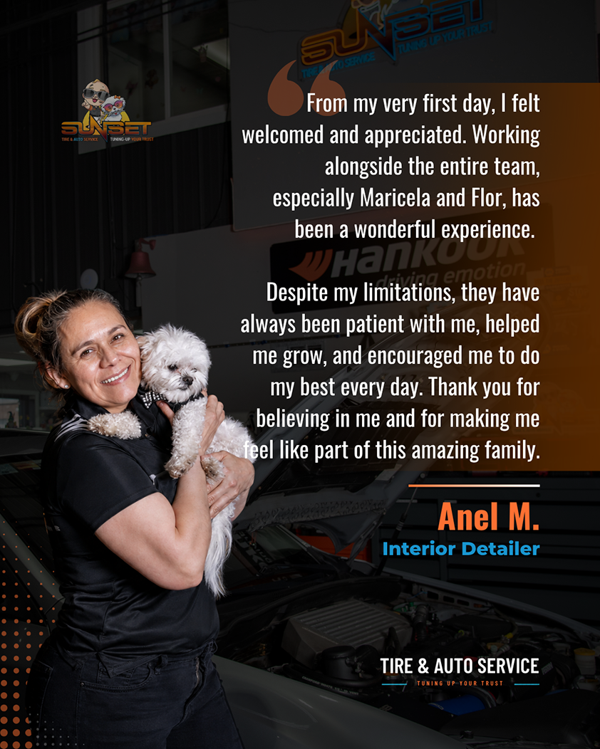 Anel M., Interior Detailer of Sunset Tire and Auto Repair | Sunset Tire and Auto Repair