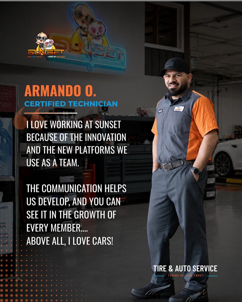 Armando O., Certified Technician of Sunset Tire and Auto Repair | Sunset Tire and Auto Repair