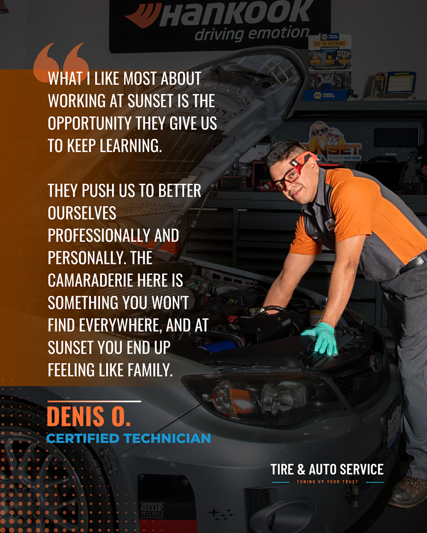 Denis O., Certified Technician of Sunset Tire and Auto Repair | Sunset Tire and Auto Repair