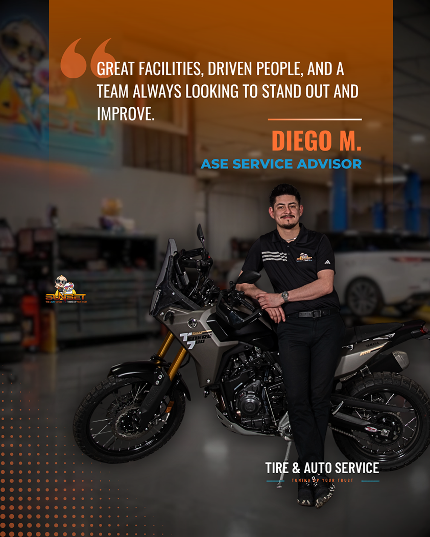 Diego M., ASE Service Advisor of Sunset Tire and Auto Repair | Sunset Tire and Auto Repair